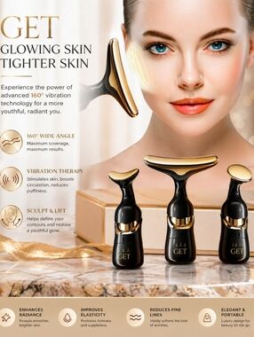 ✨ 3-in-1 Neck & Face Massager Set – Lift • Tone • Relax ✨